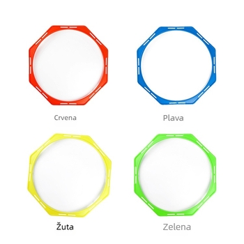 Osmougaoni prsten za agilnost – trening pomoć za trčanje, nogomet i košarku, ABS materijal