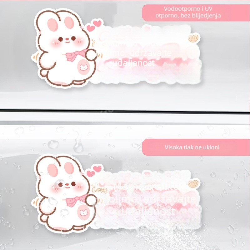 Auto naljepnica za trudnice i podsjetnik za bebu, crtani uzorak, samolijepljiva instalacija, bosivpwssy