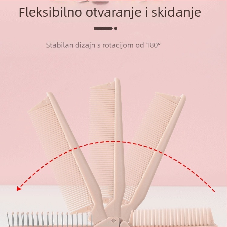 Pengyi sklopivi češalj s gusto nazubljenim – smola, broj artikla HPL, prenosni za kućnu upotrebu i putovanja