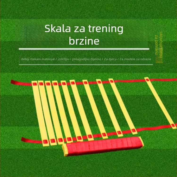 Brza ljestvica za trening agilnosti – PP materijal, prilagodljiva obrada, trening alat za nogomet