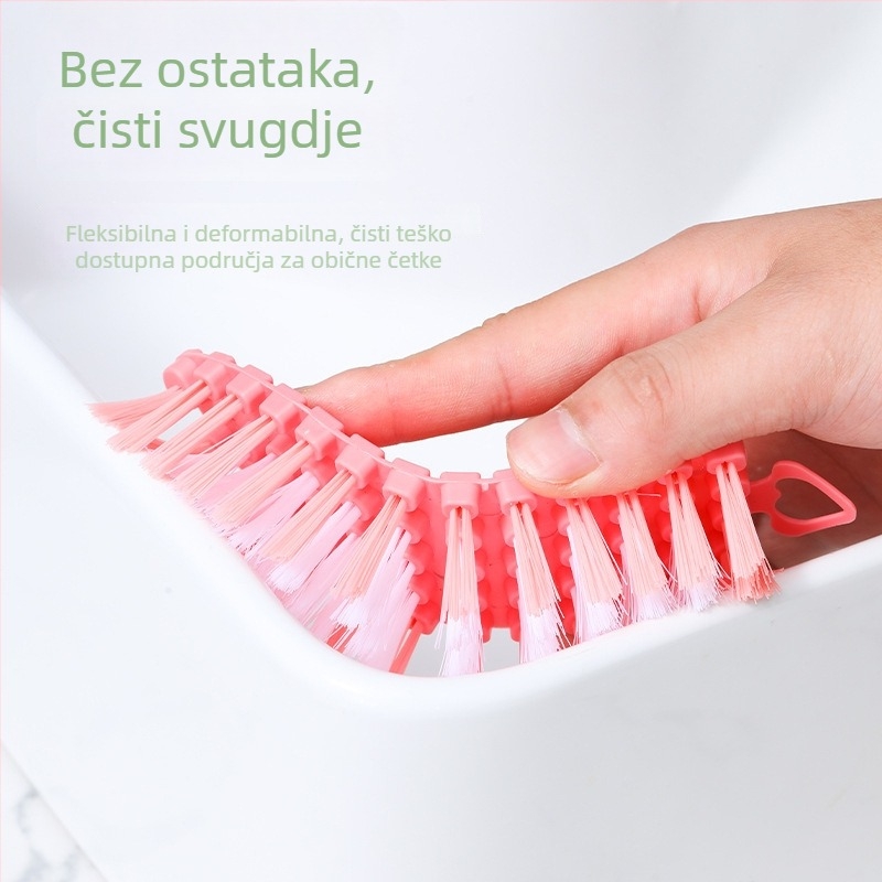 Kuhinjska četka za čišćenje sudopera – savitljiva, bez mrtvih kutova, višenamjenski alat za čišćenje (Plastika, 54 g, 240 kom., 2025)