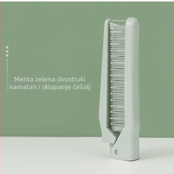Sklopivi finozubi češalj za kosu od smole, kompaktan i prenosni za putovanja