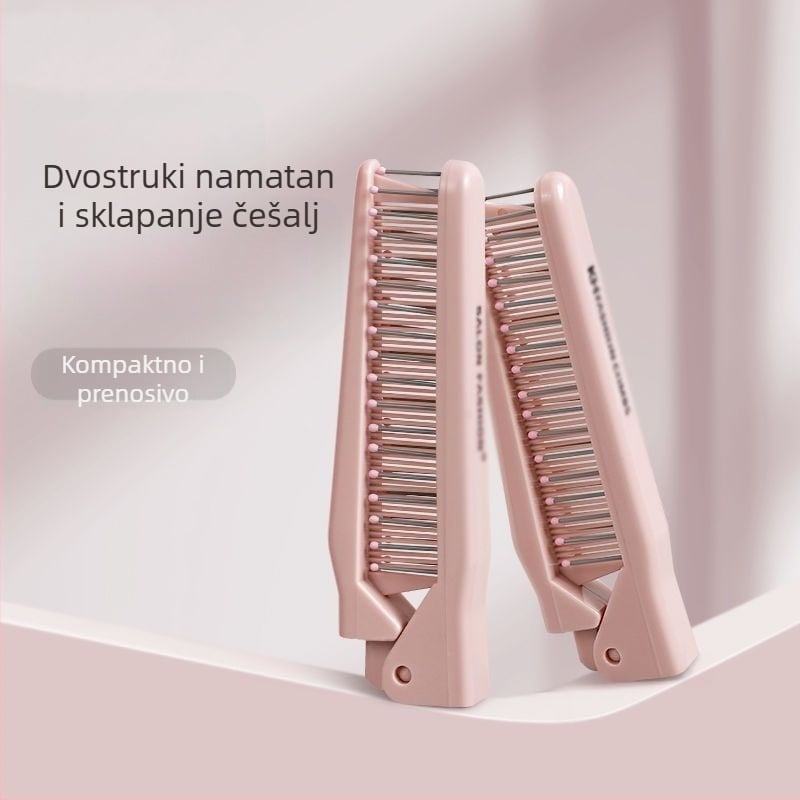 Sklopivi finozubi češalj za kosu od smole, kompaktan i prenosni za putovanja