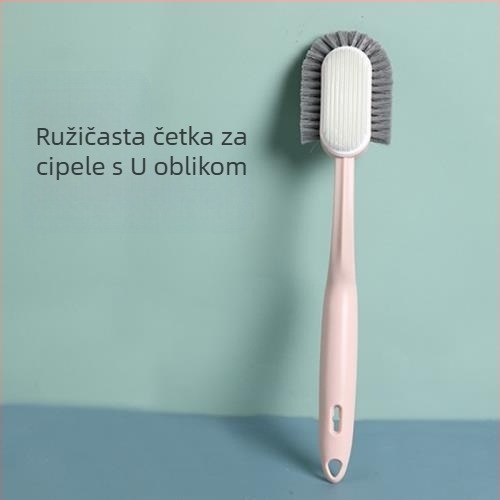 Četka za cipele s dugačkom drškom i mekanim dlačicama – njega, dezinfekcija, otpornost na habanje, moderni minimalistički stil