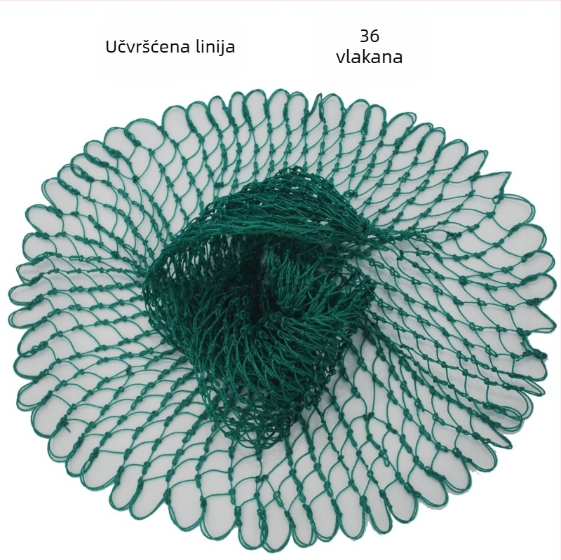 Mreža za ribolov s 36 vlakana, sklopiva glava, materijal ljepilo-žica, mrežna torba
