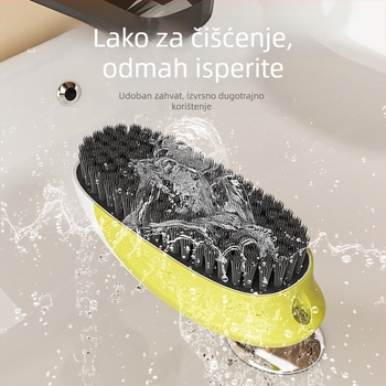 Četka za čišćenje obuće - mekane dlačice, dvodijelna set, polipropilenski materijal, za pranje obuće