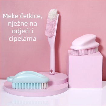 Četka za cipele s mekanim dlačicama – nježna prema cipelama, Višenamjenska četka za čišćenje cipela i odjeće, Plastična konstrukcija, Pakiranje 144 komada