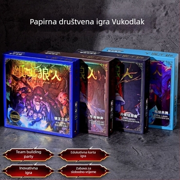 Werewolf kartaška igra — multiplayer deduktivna igra, materijal papir, logičko razmišljanje, uzrasti 7–14 i 15–35