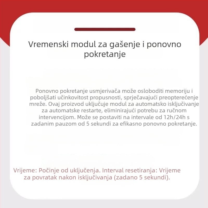 Uređaj za automatsko ponovno pokretanje WiFi za usmjerivače, 24-satni tajmer, model Qwy-018 (Model Qwy-018; iznesen na tržište 2023.; kompatibilan s linijama za ponovno pokretanje usmjerivača)