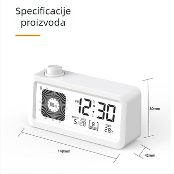 Dualni timer sat s analognim i digitalnim prikazom – termometar, alarm, kronograf, kalendar