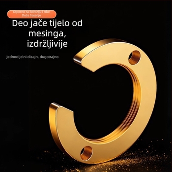 Držač za slavinu s maticom protiv labavljenja — osnovni komplet za pričvršćivanje sudopera, materijal mesing/željezo/silikon, moderni minimalistički stil, Mingxuan