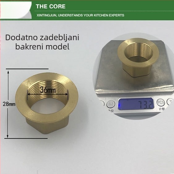 Matica protiv popuštanja za odvod keramičkog umivaonika, mesing, moderan stil