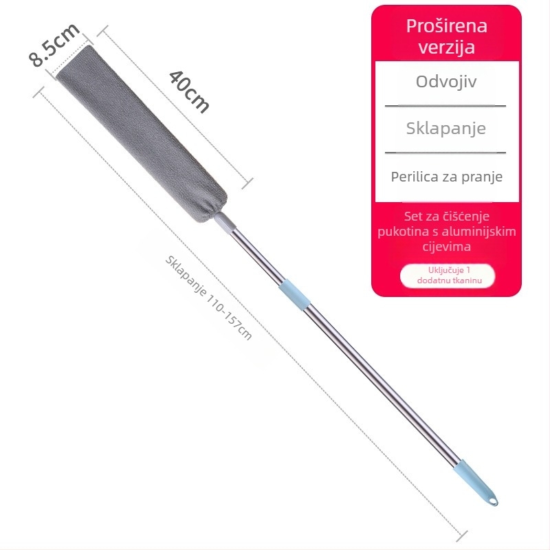 Četka za čišćenje proreza ispod kreveta – proširiva, višenamjenski alat za čišćenje, plastični, težina 270 g