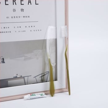 Deer jednokratna hotelska četkica za zube, plastični PS materijal, degradabilna, tisk logotipa i prilagodba