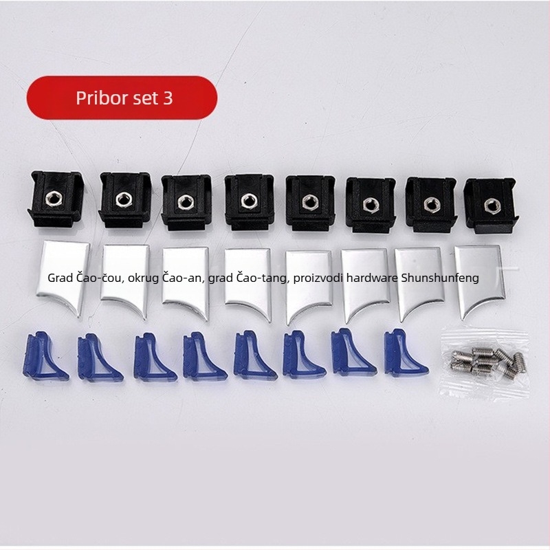 Bakreni kotači za staklena vrata tuš kabine, gornji i donji kotač, kružni luk dizajn, dvostruki valjak