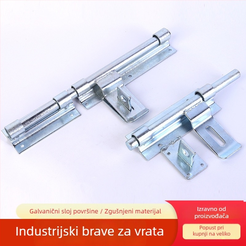 Teški vratni zatezač s produženim dijelom, željezni, galvanizirani, moderni minimalistički stil