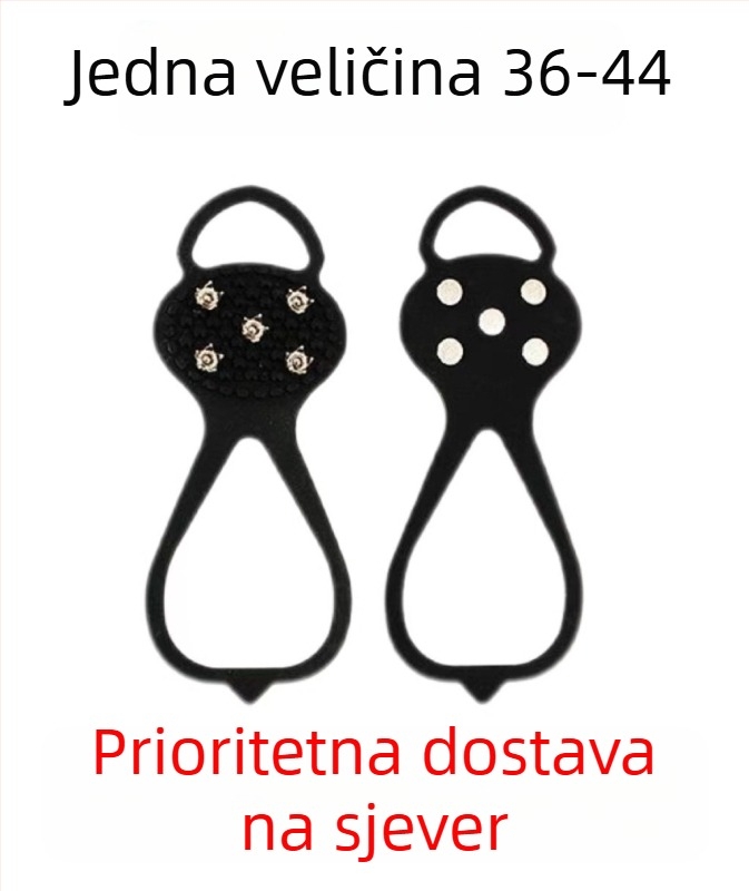 Protektor za cipele s pet zubiju za led – protiv klizanja, universalno, za snijeg i led