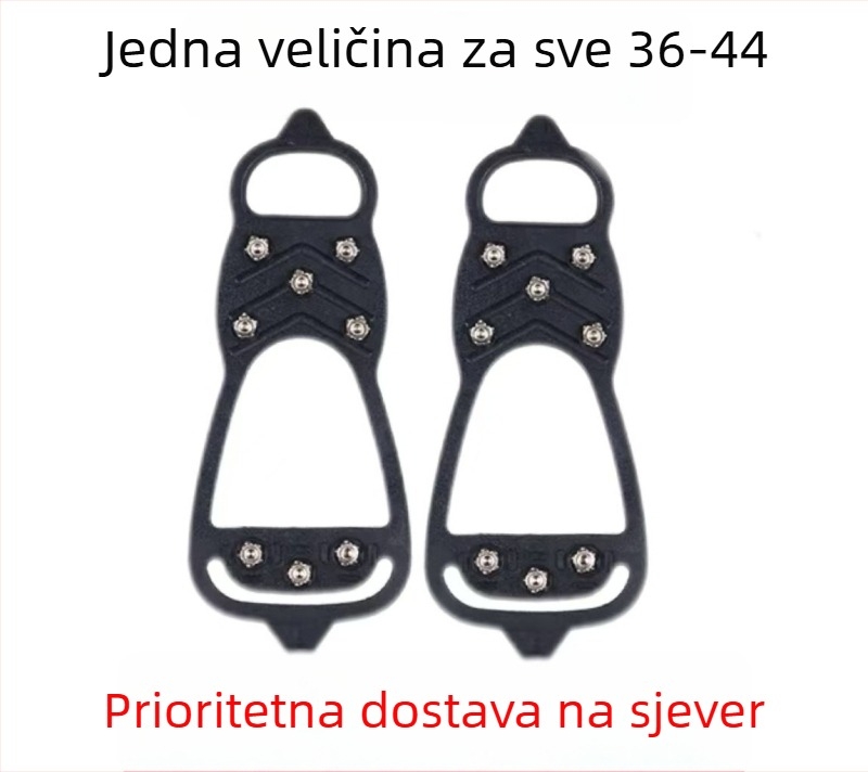 Protektor za cipele s pet zubiju za led – protiv klizanja, universalno, za snijeg i led