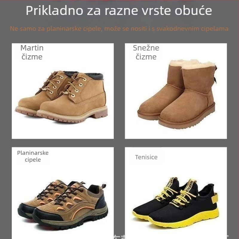Protektor za cipele s pet zubiju za led – protiv klizanja, universalno, za snijeg i led