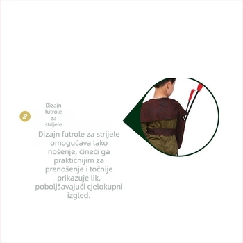 Man Xiang Robin Hood dječji scenarijski kostim za dječaka, tkanina od konopne smjese, 99% poliester, proljeće 2023, za djecu do 17 godina