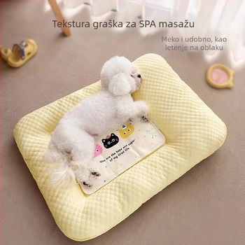 Hladna podloga za psa s punjenjem od ledenih perli, uklonjiva i periva
