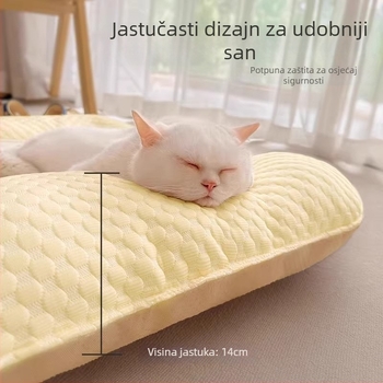 Hladna podloga za psa s punjenjem od ledenih perli, uklonjiva i periva