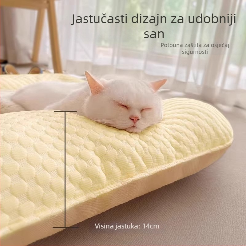Hladna podloga za psa s punjenjem od ledenih perli, uklonjiva i periva