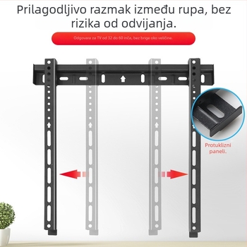 Zidni nosač televizora, model B333, hladno valjani čelik, 1 kg, New Vision Beauty