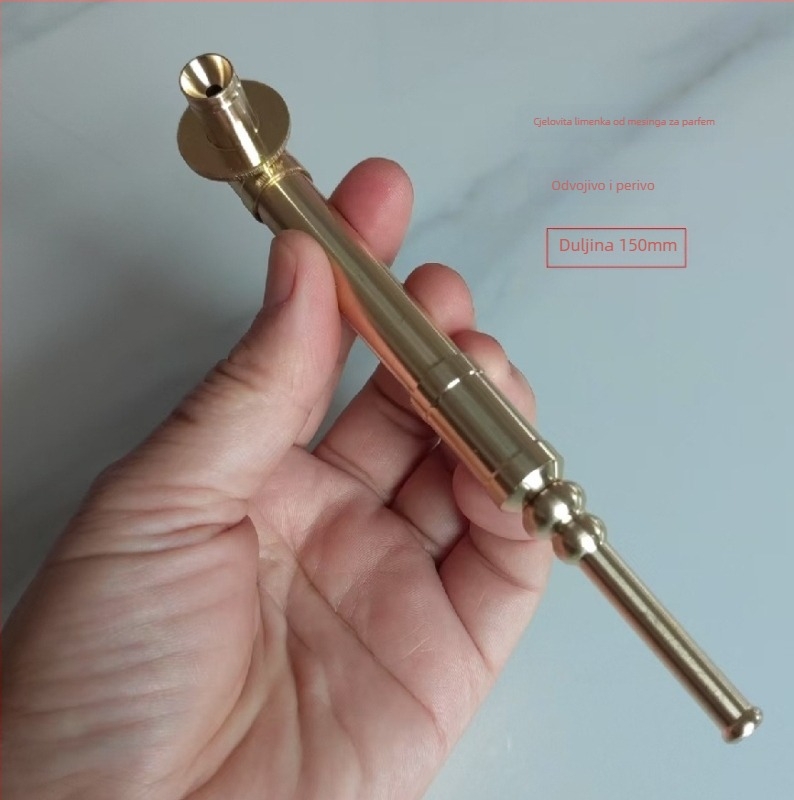 Bong od metala s odvojivim bakrenim filtrom, prijenosan, jednostavan stil, pristupačan luksuz