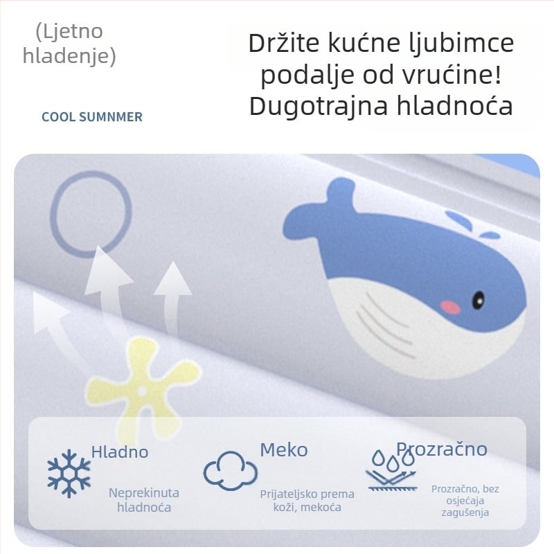 Ledena podloga za madrac s gelom i punjenjem ledenih kristala, Cool Breeze stil, prilagodljivo, prevencija pregrijavanja