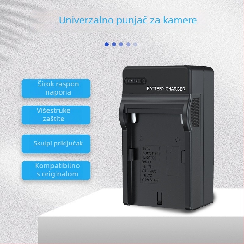 Stojno punjač baterija za fotoaparate, US standard jedno punjenje, izravno priključivanje, Neutral brand