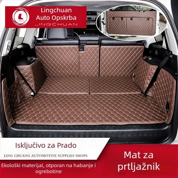 Podna prostirka prtljažnika Toyota Prado s potpunim pokrovom — kompatibilna s modelima 2010–2021, za interijer s 5 ili 7 sjedišta, XPE pjena, Otai marka.