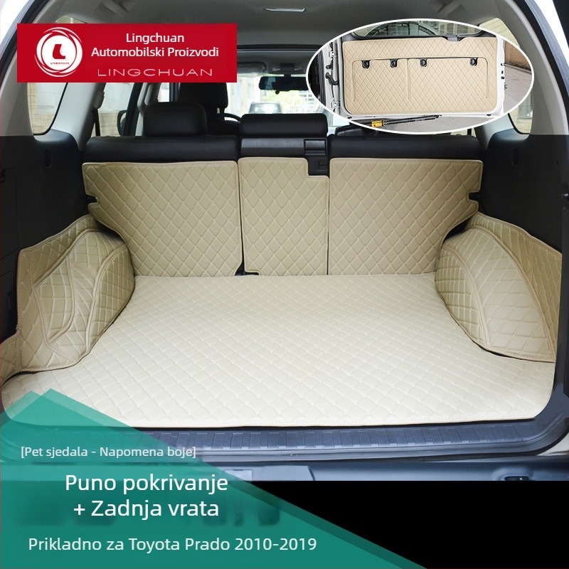 Podna prostirka prtljažnika Toyota Prado s potpunim pokrovom — kompatibilna s modelima 2010–2021, za interijer s 5 ili 7 sjedišta, XPE pjena, Otai marka.