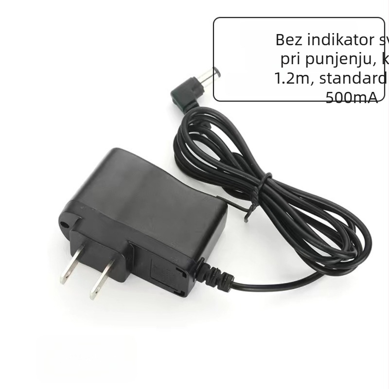 Punjač za elektroničke vage s kružnim otvorom, izlaz 6V, 500 mA, ulaz 90–240V, kompatibilno s baterijama