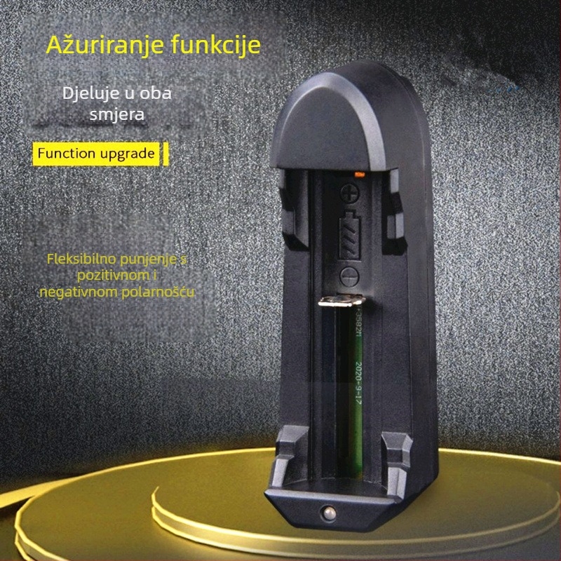 Pametno punjač za Li-ion baterije 18650, s jednim utorom, YM-903, ulaz 220V, izlaz 3.7V