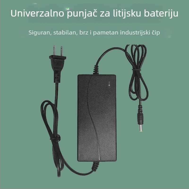 Punjač litij-ionskih baterija za alate, univerzalni ulaz 100-240V AC, izlaz 21V DC 1A, težina 0,3 kg