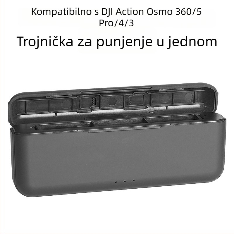 Act5 troportni stolni punjač s Type-C za baterije DJI Action 3/4/5 Pro/6 Osmo Action
