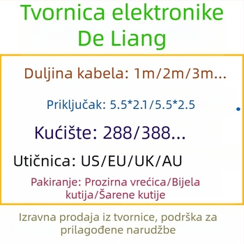 Punjač za Li-ion baterije 12,6V/1A, 8,4V/1A, 4,2V/1A; ulaz 100–250V