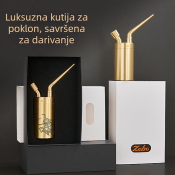 Hookah cijev od metala s dvostrukim filterom, Zobo Zb-558-1, moderan minimalistički dizajn