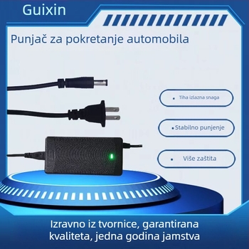Automobilski hitni startni punjač (Ulaz 100-240V AC, Izlaz 12.6V/16.8V 10A, Punjiva litijeva baterija polimera, CE/FCC/ROHS)