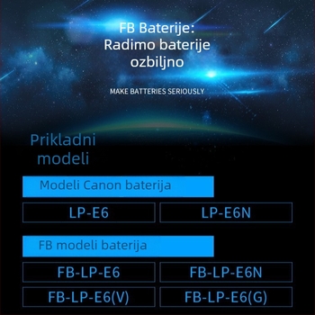 LP-E6 USB punjač baterija za Canon EOS — DC jednoslojni punjač, USB sučelje, kompatibilan s 5D2, 5D3, 5DS, 6D, 6D2, 7D