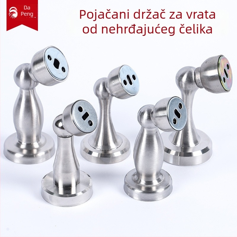 Dverni stopper od nehrđajućeg čelika 201, zidna montaža, standardni dizajn, model 238