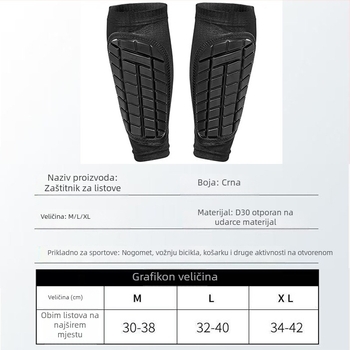 Holy butterfly Zaštita listova za nogomet – gumeni zaštitni štitovi za list, za odrasle i djecu