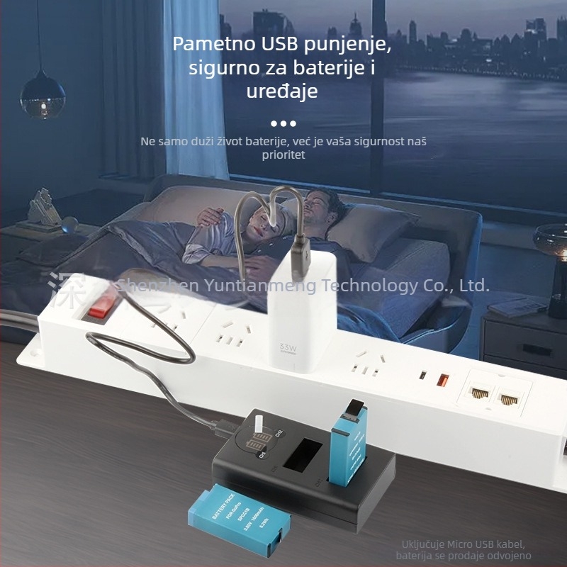 RINGTEAM NP-W126 punjač za Fuji XT3 – docking stanica, Micro USB/Type-C
