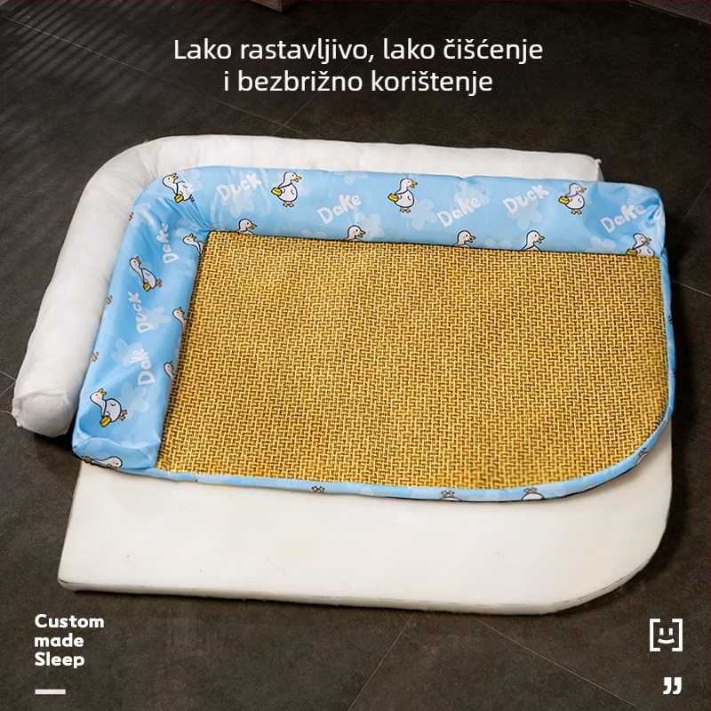 Glan mačji ljetni hladnjivi madrac — odvojivi i perivi, materijal: spužva