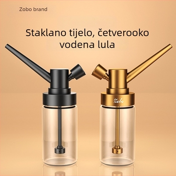 Hookah pipe, prijenosni dizajn tri-u-jednom, metalna konstrukcija, Zobo ZB-552 (kompletan skup dodataka)