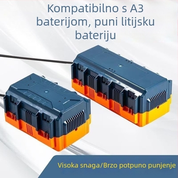 Četverostruki brzo punjač za litijske baterije — izlaz 1 na 4, pametni A3 utikač