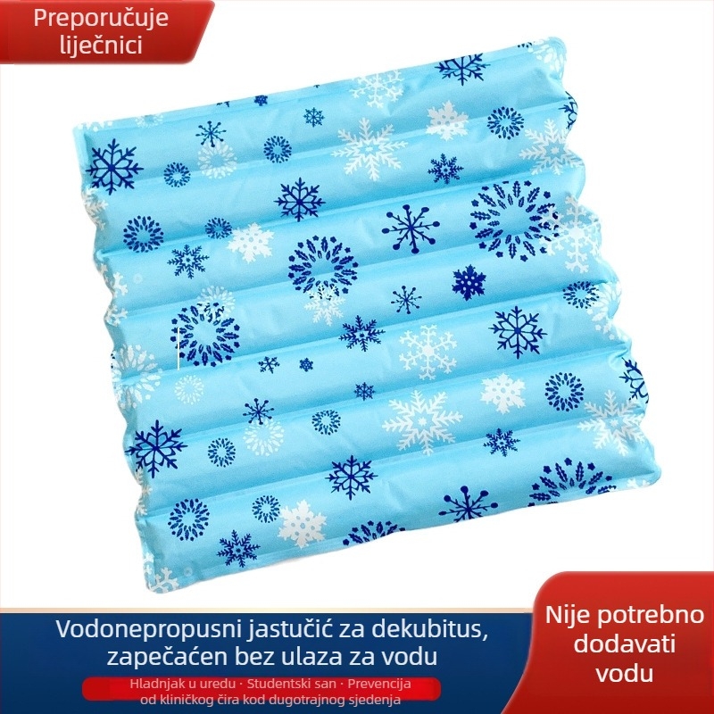 Ledeni jastučić za hlađenje — podloga napunjena vodom s PVC materijalom; univerzalna upotreba (za prijenosno računalo, automobil, dom, jastuk) za hlađenje i prevenciju toplinskog udara