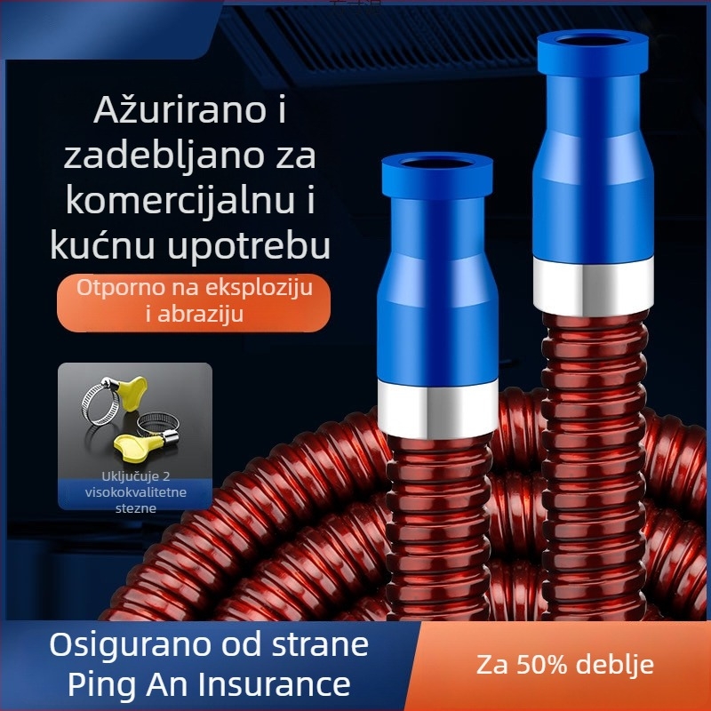 Visokotlačni plinski vodovod od 304 nerđajućeg čelika, Watermark certifikat, bez prilagodbi, stil: novi kineski stil