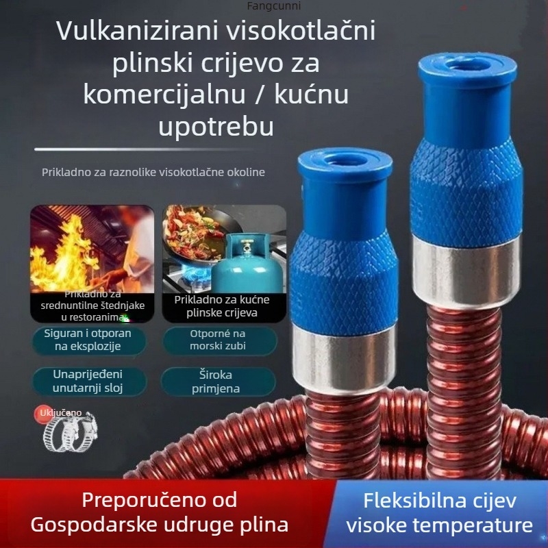 Visokotlačni plinski vodovod od 304 nerđajućeg čelika, Watermark certifikat, bez prilagodbi, stil: novi kineski stil